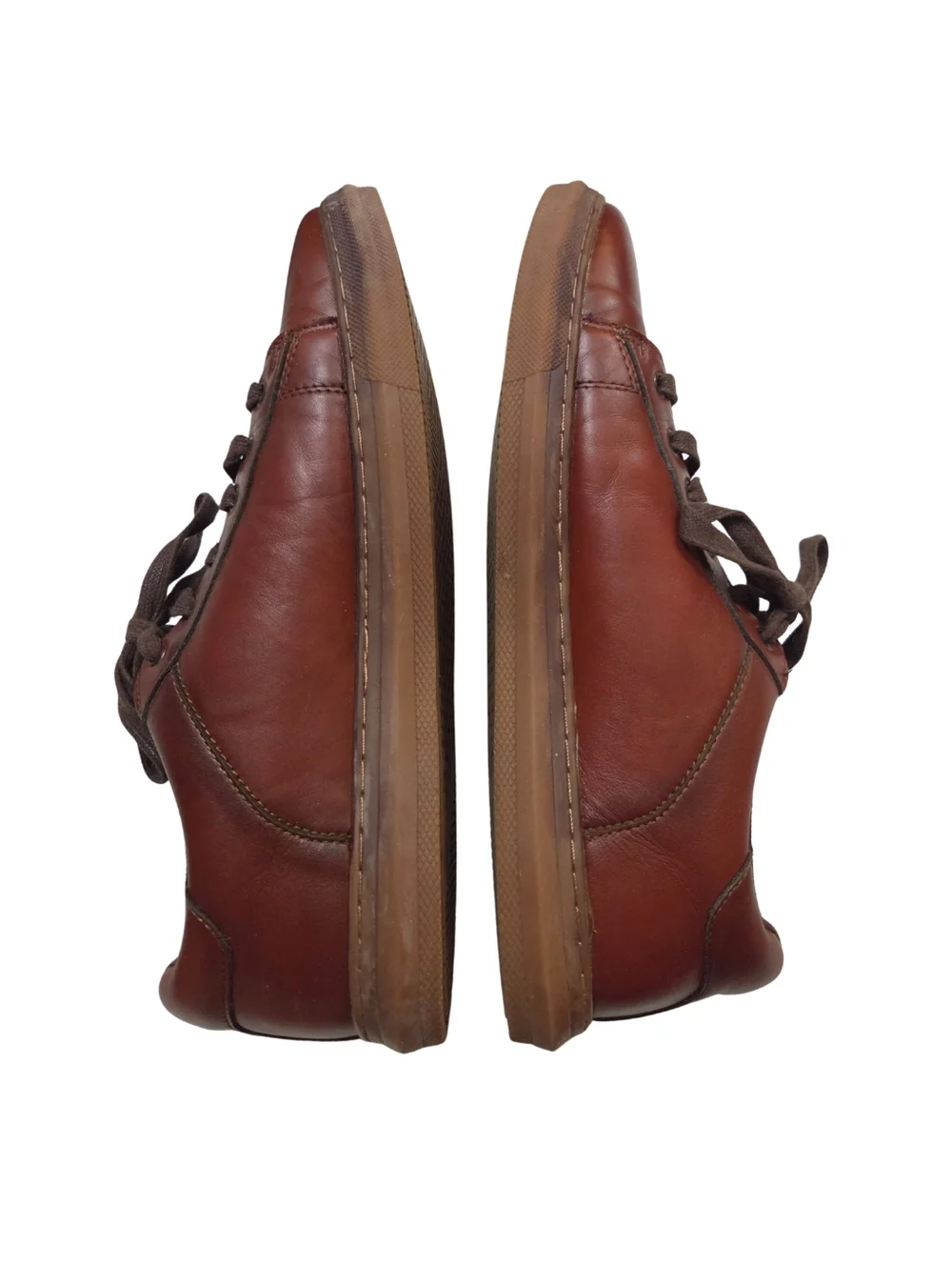 Azkbird Mens 11.5 Oxford Shoes Brown Leather Preppy Office Casual Academia Ivy